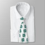Cravate Shamrock irlandais (Attaché)