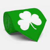 Cravate Shamrock irlandais (Roulé)