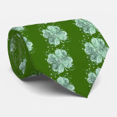 Cravate Shamrock irlandais (Roulé)