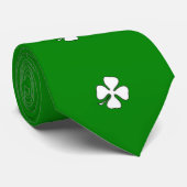 CRAVATE SHAMROCK IRLANDAISE (Roulé)