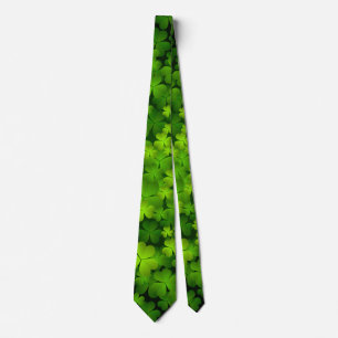 Cravate Shamrock irlandaise double face