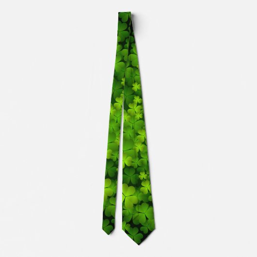 Cravate Shamrock irlandaise double face (Dos)
