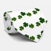 Cravate shamrock Jour de la Saint Patrick (Roulé)
