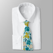Cravate Shamrock moderne vert Lucky Clover Motif Neck Ti (Attaché)