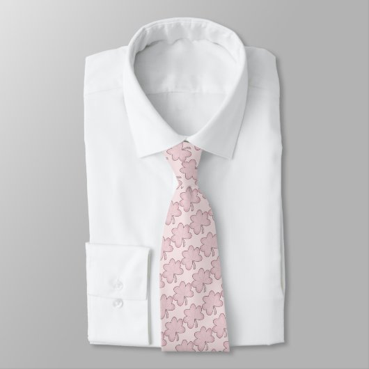 Cravate Shamrock rose (Attaché)