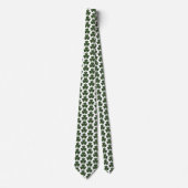 Cravate Shamrock Shape Plaid Dark Green Neck Tie (Devant)