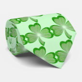 cravate shamrock verte (Roulé)