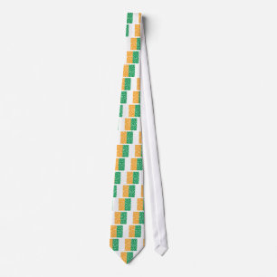 Cravate Shamrocks dans un drapeau