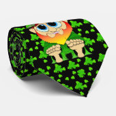 Cravate Shamrocks de cajolerie de Lil (Roulé)