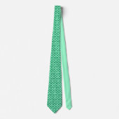 Cravate Shamrocks de St. Patrick et Motif de Jacquard des  (Devant)