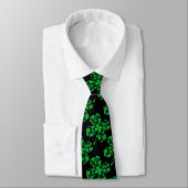 Cravate Shamrocks en St patrick (Attaché)