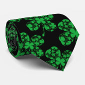Cravate Shamrocks en St patrick (Roulé)