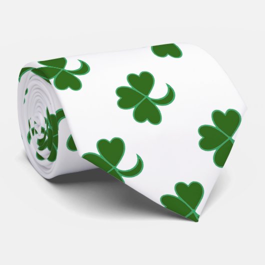 Cravate - Shamrocks éparpillés (Roulé)