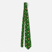 Cravate Shamrocks irlandais verts (Dos)