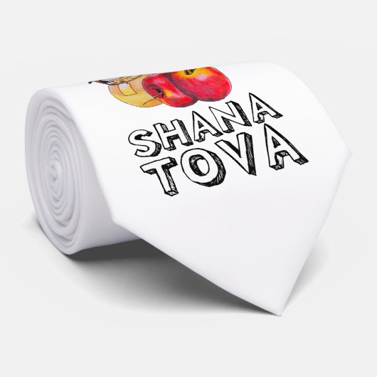 Cravate Shana Tufeau/Rosh Hashanah (Roulé)