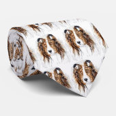 Cravate Shelter Shetland Sheepdog Bust (Roulé)