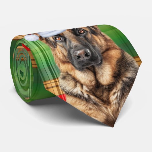 Cravate Shepherd Red and Green Plaid Holiday Christmas (Roulé)