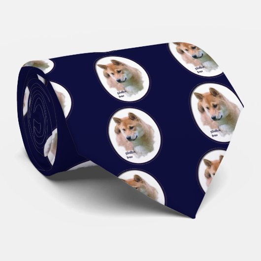 Cravate Shiba Inu (Roulé)