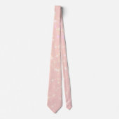Cravate Shimmer rose vif - Ajouter du texte, Monogramme co (Devant)