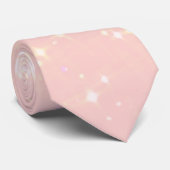 Cravate Shimmer rose vif - Ajouter du texte, Monogramme co (Roulé)