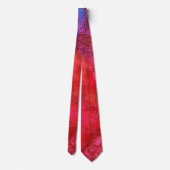 Cravate Shocking Pink hot design abstrait (Dos)