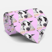 Cravate Shy Harlequin Great Dane (Roulé)