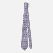 Cravate Siberian Husky Print Necktie – Purple Dog (Devant)