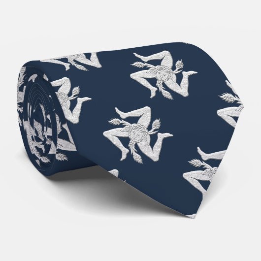 Cravate Sicilian Trinacria (Roulé)