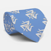 Cravate Sicilienne Trinacria Blanc Personnaliser (Roulé)