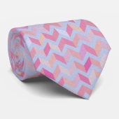 Cravate Sigmund Freud Neo Patchwork Zigzag Necktie (Roulé)