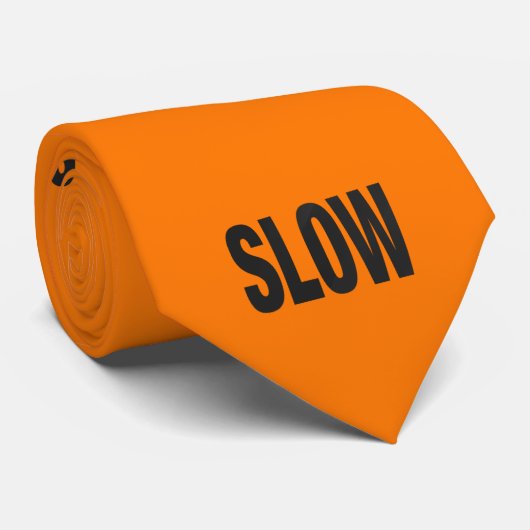 Cravate Signal de prudence lent (Roulé)