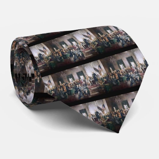 Cravate Signature de la constitution des USA par Christy (Roulé)