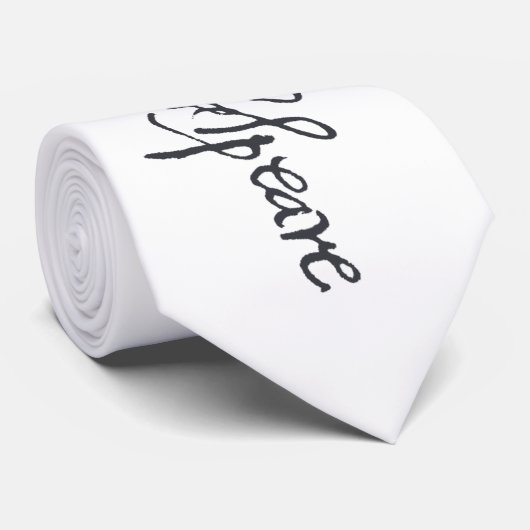 Cravate Signature de William Shakespeare (Roulé)