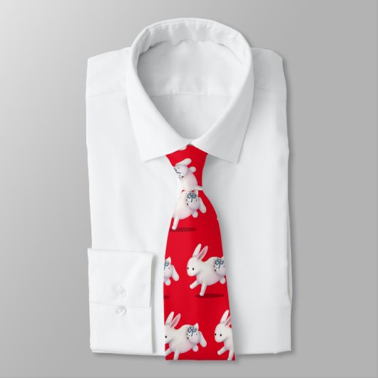 Cravate SIGNE D'Astrologie Chinoise Zodiac Rabbit (Attaché)
