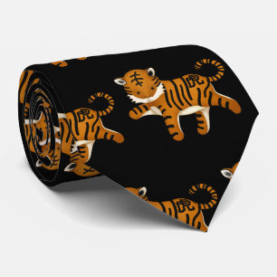 Cravate SIGNE D'Astrologie Zodiac Tigre Migné Chinois