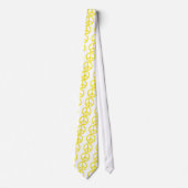 Cravate Signe de Paix Jaune (Devant)