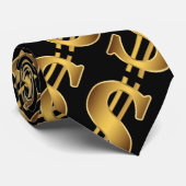 Cravate Signe dollar (Roulé)