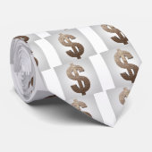 Cravate Signe dollar (Roulé)