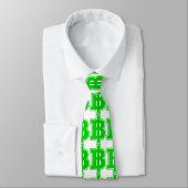 Cravate SIGNE VERT BAHT ฿ devises thaïlandaises ฿ (Attaché)