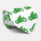 Cravate Signe vert de Motorbiker (Roulé)