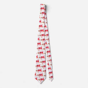 Cravate SIGNE Zodiaque Taurus rose