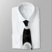 Cravate SIGNE Zodiaque - Virgo.b Black BG (Attaché)