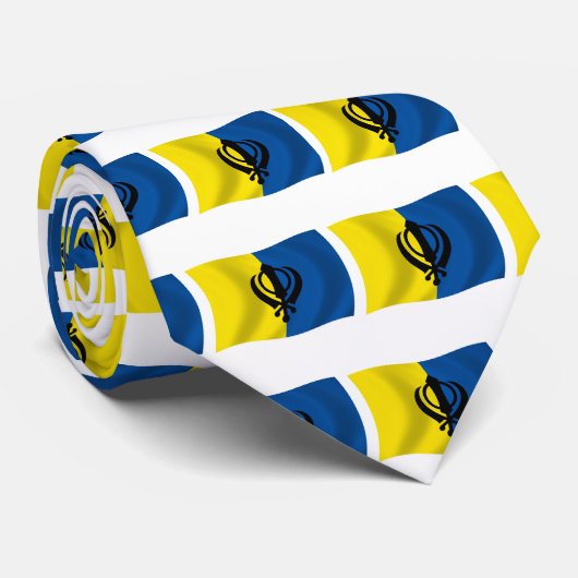 Cravate Sikhism Flag Tie (Roulé)
