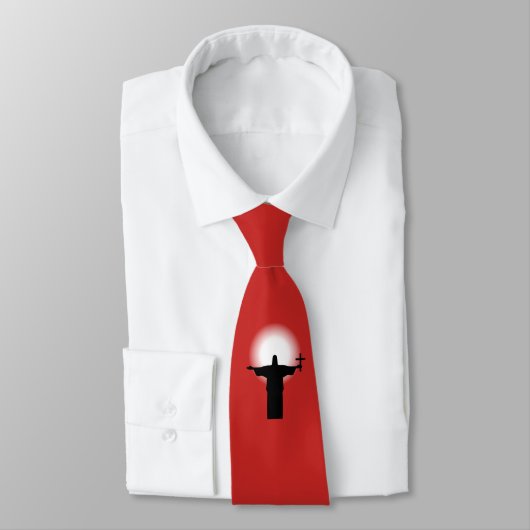 Cravate Silhouette avec croix (Attaché)