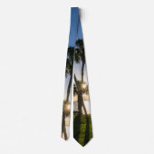 Cravate Silhouette Ciseaux Palm Tree (Dos)