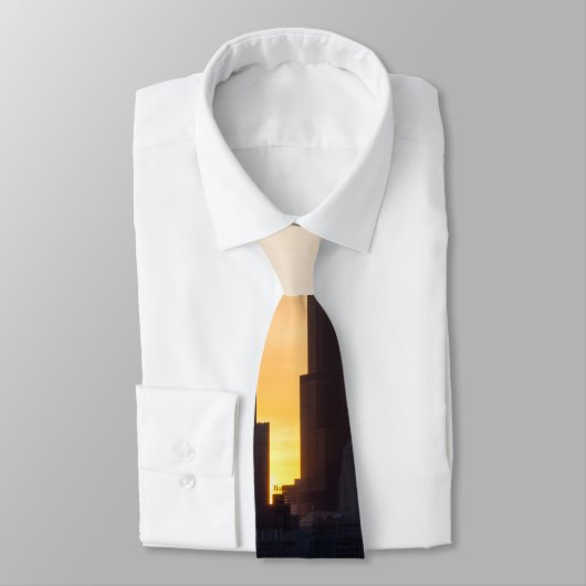 Cravate Silhouette couché de soleil Willis (Attaché)