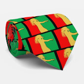 Cravate Silhouette de chanteur de Rasta (Roulé)