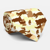 Cravate silhouette de désert de chat (Roulé)