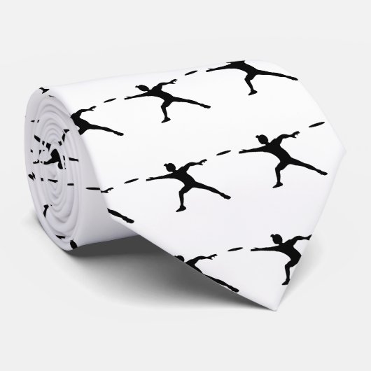 Cravate Silhouette de frisbee (Roulé)