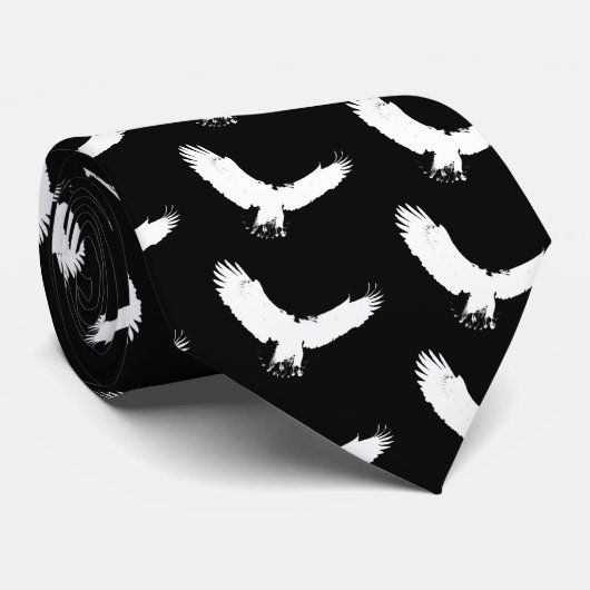 Cravate Silhouette de l'aigle (Roulé)